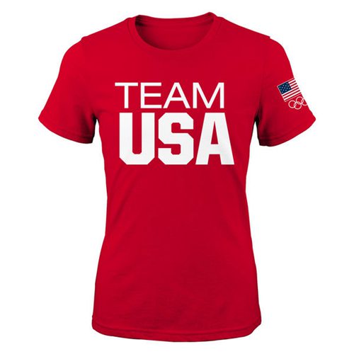 Women's Team USA Coast to Coast T-Shirt Red Women's Team USA Coast to Coast T-Shirt Red