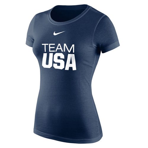 Women's Team USA Nike Core Team T-Shirt Navy Women's Team USA Nike Core Team T-Shirt Navy