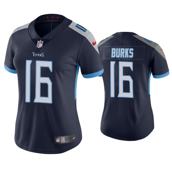 Women's Tennessee Titans #16 Treylon Burks Navy Vapor Untouchable Limited Stitched Football Jersey(Run Small) Women's Tennessee Titans #16 Treylon Burks Navy Vapor Untouchable Limited Stitched Football Jersey(Run Small)