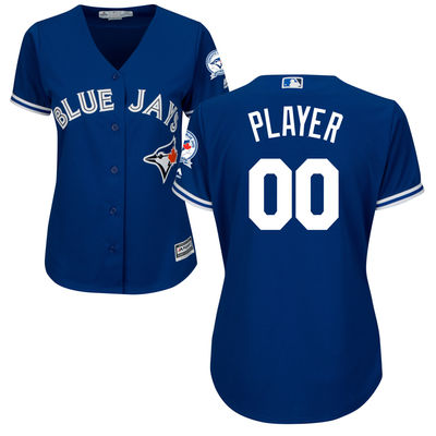 Women's Toronto Blue Jays Majestic Royal Cool Base Custom Jersey Women's Toronto Blue Jays Majestic Royal Cool Base Custom Jersey