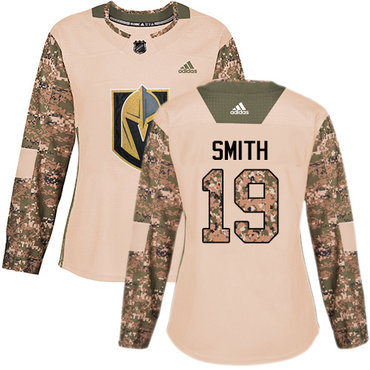Women's Vegas Golden Knights #19 Reilly Smith Adidas Camo Authentic Veterans Day Practice NHL Jersey Women's Vegas Golden Knights #19 Reilly Smith Adidas Camo Authentic Veterans Day Practice NHL Jersey