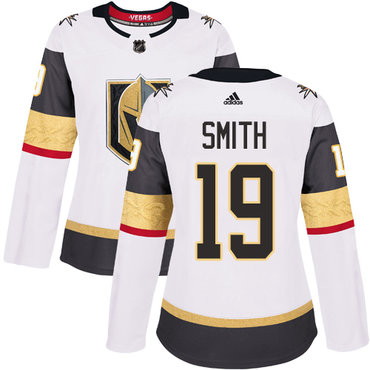 Women's Vegas Golden Knights #19 Reilly Smith Adidas White Away Authentic NHL Jersey Women's Vegas Golden Knights #19 Reilly Smith Adidas White Away Authentic NHL Jersey