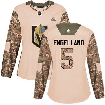 Women's Vegas Golden Knights #5 Deryk Engelland Adidas Camo Authentic Veterans Day Practice NHL Jersey Women's Vegas Golden Knights #5 Deryk Engelland Adidas Camo Authentic Veterans Day Practice NHL Jersey