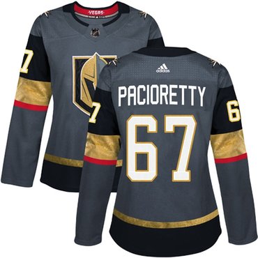 Women's Vegas Golden Knights #67 Max Pacioretty Adidas Gray Home Jersey Women's Vegas Golden Knights #67 Max Pacioretty Adidas Gray Home Jersey