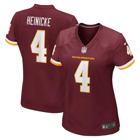 Women's Washington Football Team #4 Taylor Heinicke Nike Burgundy Game Jersey Women's Washington Football Team #4 Taylor Heinicke Nike Burgundy Game Jersey