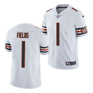 Women's White Chicago Bears #1 Justin Fields 2021 NFL Draft Vapor untouchable Limited Stitched Jersey Women's White Chicago Bears #1 Justin Fields 2021 NFL Draft Vapor untouchable Limited Stitched Jersey