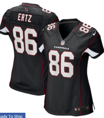 Women Arizona Cardinals #86 Zach Ertz Black Vapor Limited Jersey