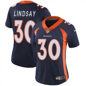 Women Broncos #30 Phillip Lindsay Navy Jersey Women Broncos #30 Phillip Lindsay Navy Jersey