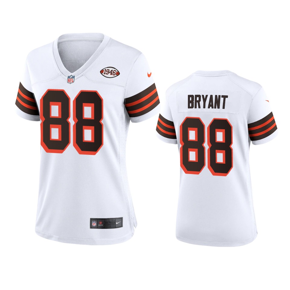 Women Browns #88 Harrison Bryant Nike 1946 Collection Alternate Game Limited NFL Jersey - White Women Browns #88 Harrison Bryant Nike 1946 Collection Alternate Game Limited NFL Jersey - White