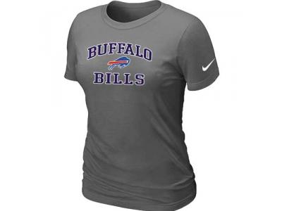 Women Buffalo Bills Heart & Soul D.Grey T-Shirt