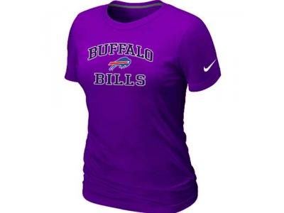 Women Buffalo Bills Heart & Soul Purple T-Shirt