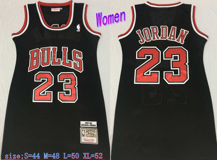 Women Bulls 23 Michael Jordan Black Women 1997-98 Hardwood Classics Mesh Jersey Women Bulls 23 Michael Jordan Black Women 1997-98 Hardwood Classics Mesh Jersey
