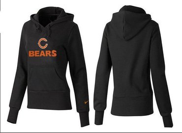 Women Chicago Bears Logo Pullover Hoodie-- (52)
