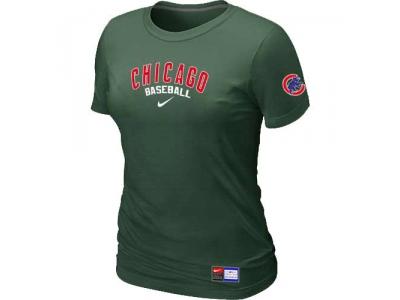 Women Chicago Cubs NEW D.Green Short Sleeve Practice T-Shirt Women Chicago Cubs NEW D.Green Short Sleeve Practice T-Shirt