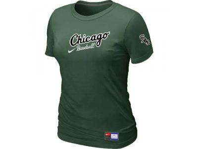 Women Chicago White Sox NEW D.Green Away Practice T-Shirt Women Chicago White Sox NEW D.Green Away Practice T-Shirt