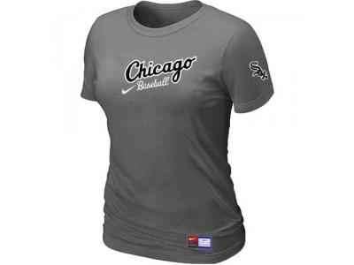 Women Chicago White Sox NEW D.Grey Away Practice T-Shirt Women Chicago White Sox NEW D.Grey Away Practice T-Shirt