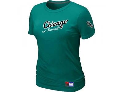 Women Chicago White Sox NEW L.Green Away Practice T-Shirt Women Chicago White Sox NEW L.Green Away Practice T-Shirt