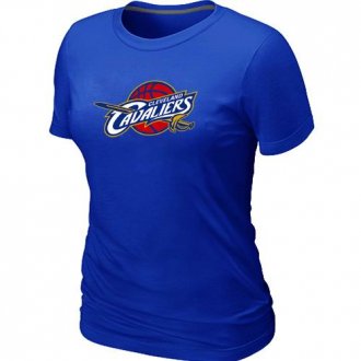 Women Cleveland Cavaliers Big & Tall Primary Logo Blue T-Shirt