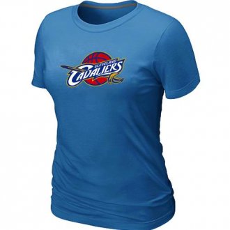 Women Cleveland Cavaliers Big & Tall Primary Logo Light Blue T-Shirt