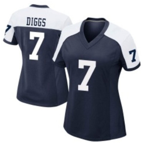 Women Cowboys #7 Trevon Diggs Thanksgiving Blue Vapor Limited Jersey Women Cowboys #7 Trevon Diggs Thanksgiving Blue Vapor Limited Jersey