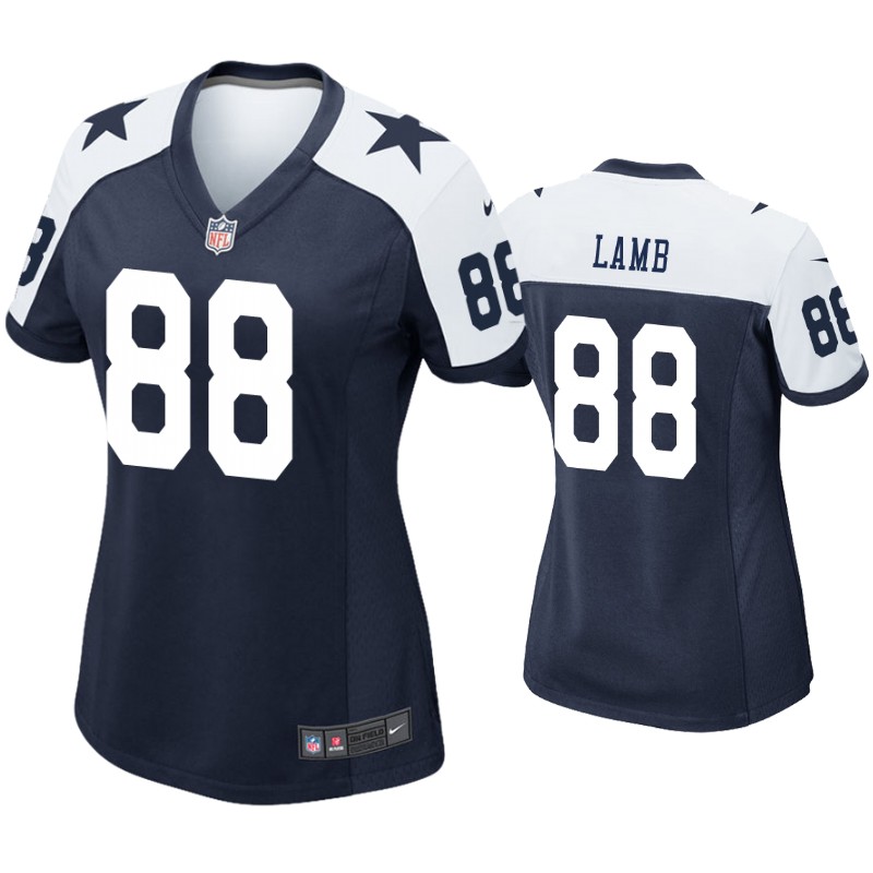 Women Cowboys #88 CeeDee Lamb Navy Blue Thanksgiving Men's Stitched NFL Vapor Untouchable Limited Throwback Jersey Women Cowboys #88 CeeDee Lamb Navy Blue Thanksgiving Men's Stitched NFL Vapor Untouchable Limited Throwback Jersey