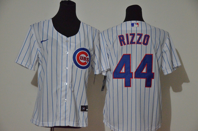 Women Cubs 44 Anthony Rizzo White Women Nike Cool Base Jersey Women Cubs 44 Anthony Rizzo White Women Nike Cool Base Jersey