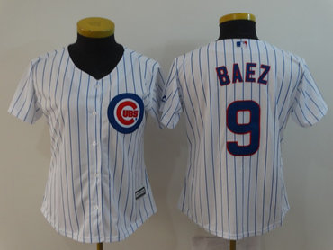 Women Cubs 9 Javiers Baez White Women Cool Base Jersey Women Cubs 9 Javiers Baez White Women Cool Base Jersey
