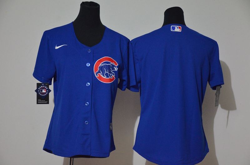 Women Cubs Blank Royal Women Cool Base Jersey Women Cubs Blank Royal Women Cool Base Jersey