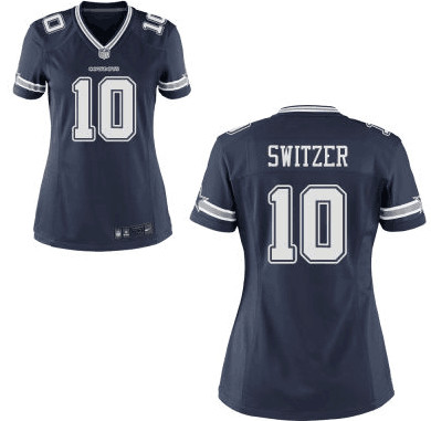 Women Dallas Cowboys #10 Ryan Switzer Navy Blue NFL Nike Jersey