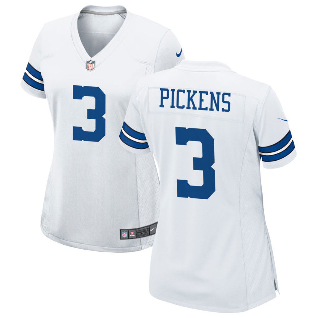 Women Dallas Cowboys #3 George Pickens White vapor Limited jersey Women Dallas Cowboys #3 George Pickens White vapor Limited jersey