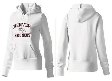Women Denver Broncos Logo Pullover Hoodie-- (10)
