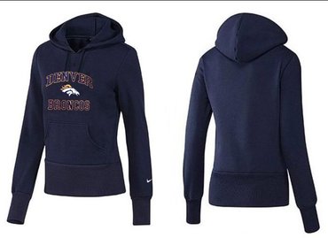 Women Denver Broncos Logo Pullover Hoodie-- (19)