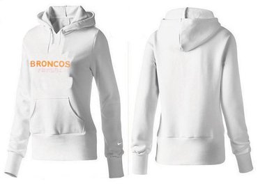 Women Denver Broncos Logo Pullover Hoodie-- (41)