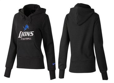 Women Detroit Lions Logo Pullover Hoodie-- (22)