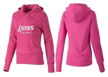 Women Detroit Lions Logo Pullover Hoodie-- (38)