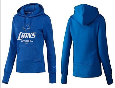 Women Detroit Lions Logo Pullover Hoodie-- (41)