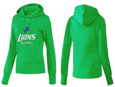 Women Detroit Lions Logo Pullover Hoodie-- (47)