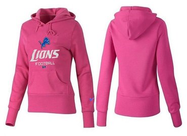 Women Detroit Lions Logo Pullover Hoodie-- (48)