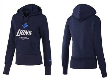 Women Detroit Lions Logo Pullover Hoodie-- (49)