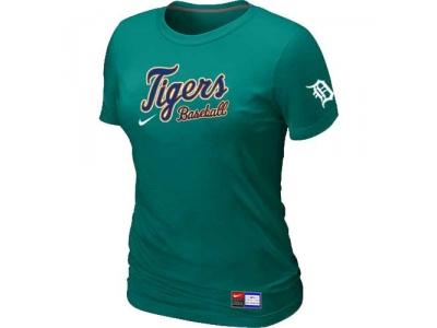 Women Detroit Tigers NEW L.Green Short Sleeve Practice T-Shirt
