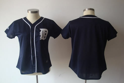 Women Detroit Tigers blank Blue Jerseys Women Detroit Tigers blank Blue Jerseys