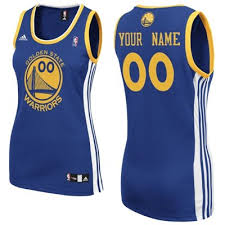 Women Golden State Warriors customized blue jersey Women Golden State Warriors customized blue jersey