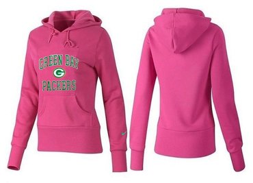 Women Green Bay Packers Logo Pullover Hoodie-- (17)