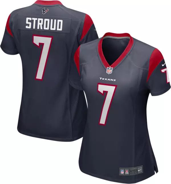 Women Houston Texans #7 C.J. Stroud Navy Stitched Jersey Women Houston Texans #7 C.J. Stroud Navy Stitched Jersey