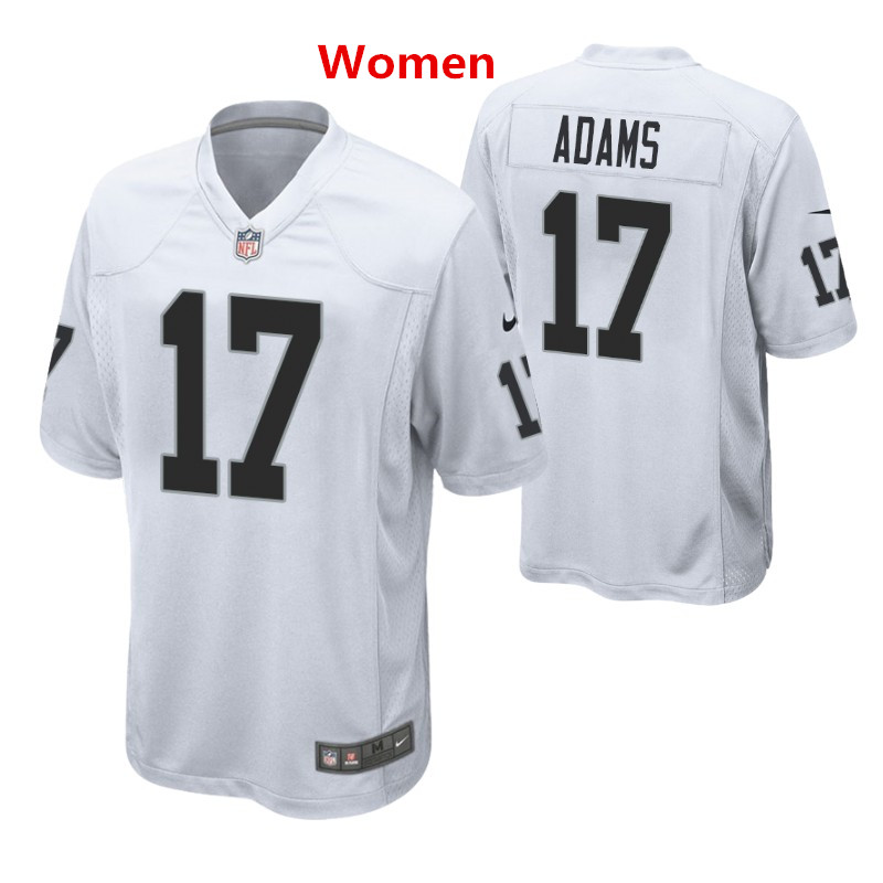 Women Las Vegas Raiders #17 Davante Adams White Jersey Women Las Vegas Raiders #17 Davante Adams White Jersey