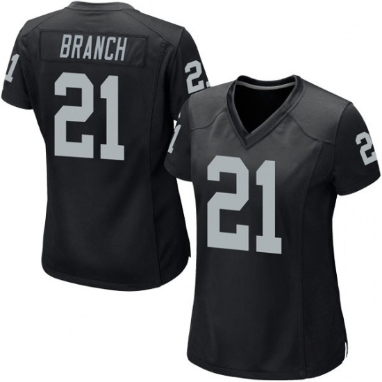 Women Las Vegas Raiders #21 Cliff Branch Black Jersey