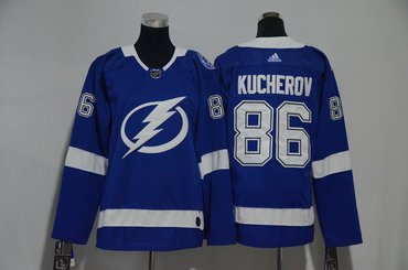 Women Lightning 86 Nikita Kucherov Blue Women Adidas Jersey