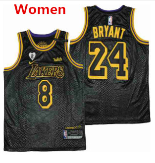 Women Los Angeles Lakers Front #8 Back #24 Kobe Bryant With 2 Gigi Patch Black Stitched Jersey Women Los Angeles Lakers Front #8 Back #24 Kobe Bryant With 2 Gigi Patch Black Stitched Jersey