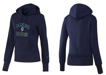 Women Miami Dolphins Logo Pullover Hoodie-- (19)