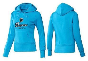 Women Miami Dolphins Logo Pullover Hoodie-- (28)